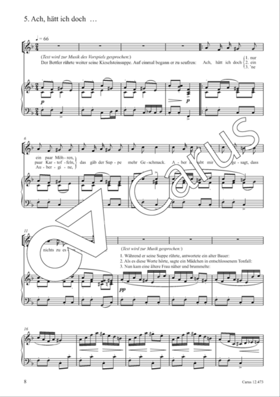 Die Kieselsteinsuppe Unison Choir scores gallery preview page 9