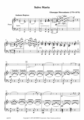 Salve Maria for Viola & Piano