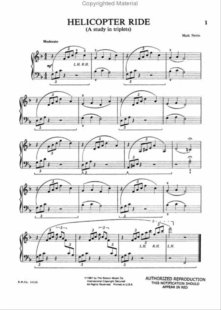 Helicopter Ride Piano scores gallery preview page 2