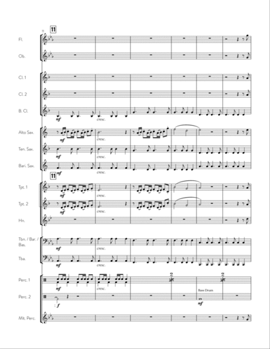 Nfl On Fox Theme Concert Band scores gallery preview page 5