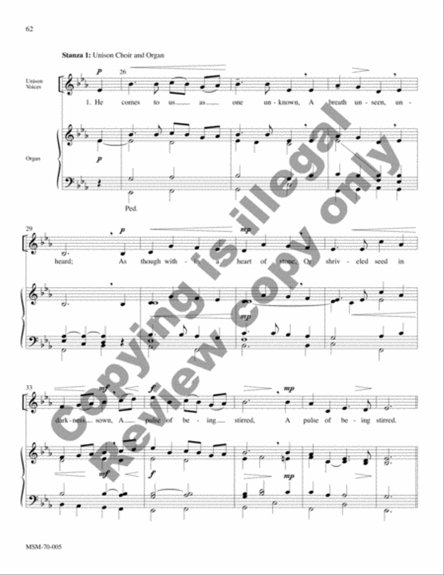 Savior of the Nations, Come (Full Score) Choir scores gallery preview page 70
