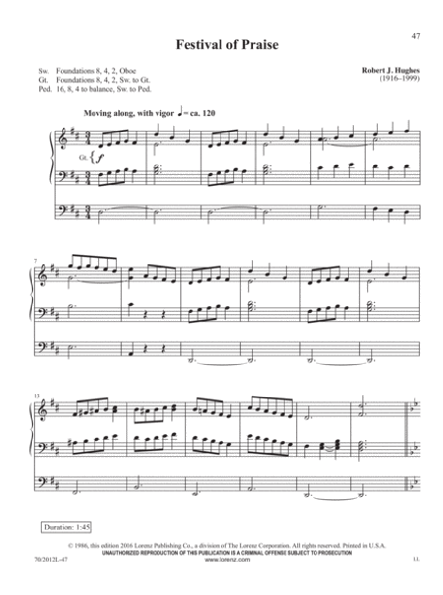 Music for Exultation and Reflection Organ Solo scores gallery preview page 17