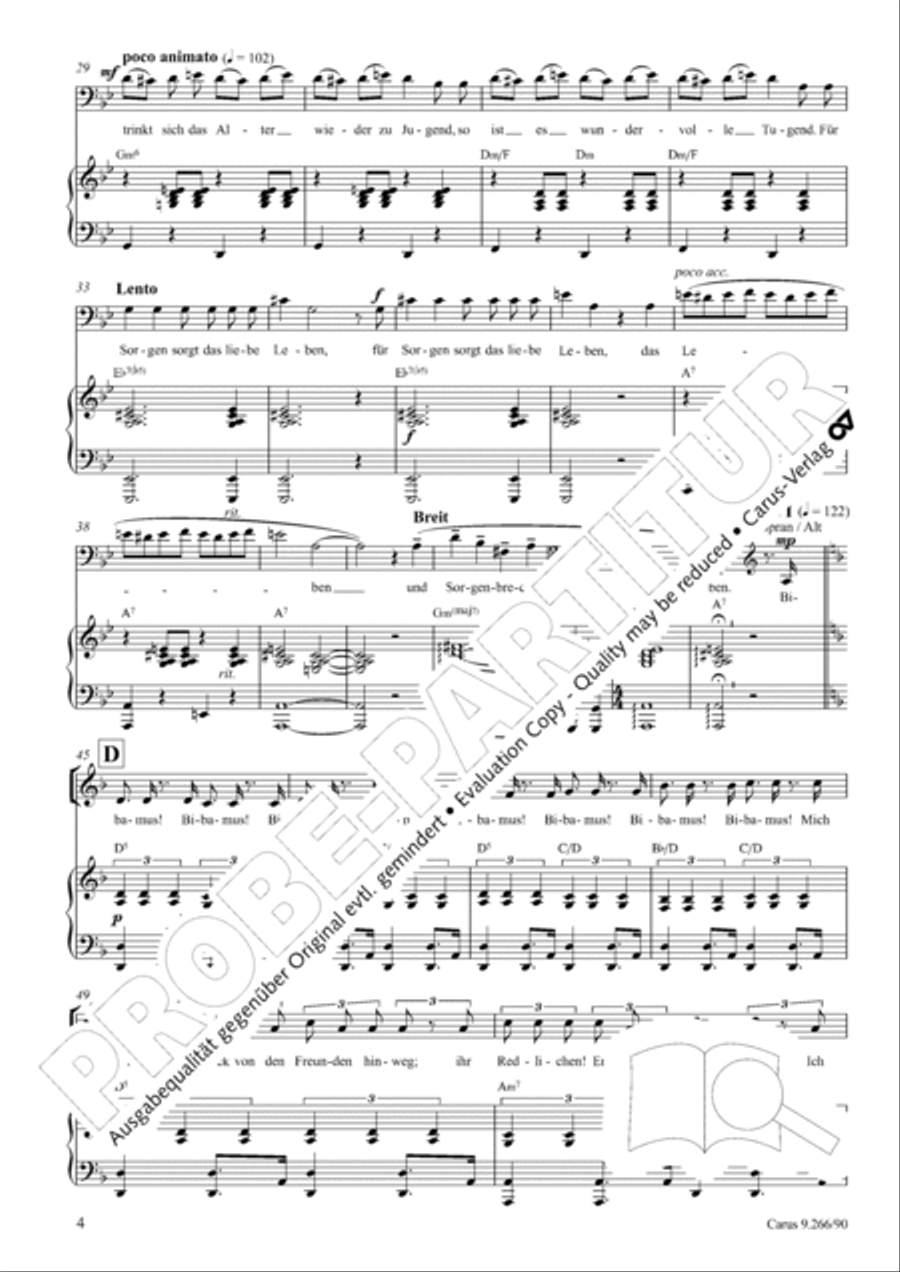 Ergo bibamus! 4-Part scores gallery preview page 5