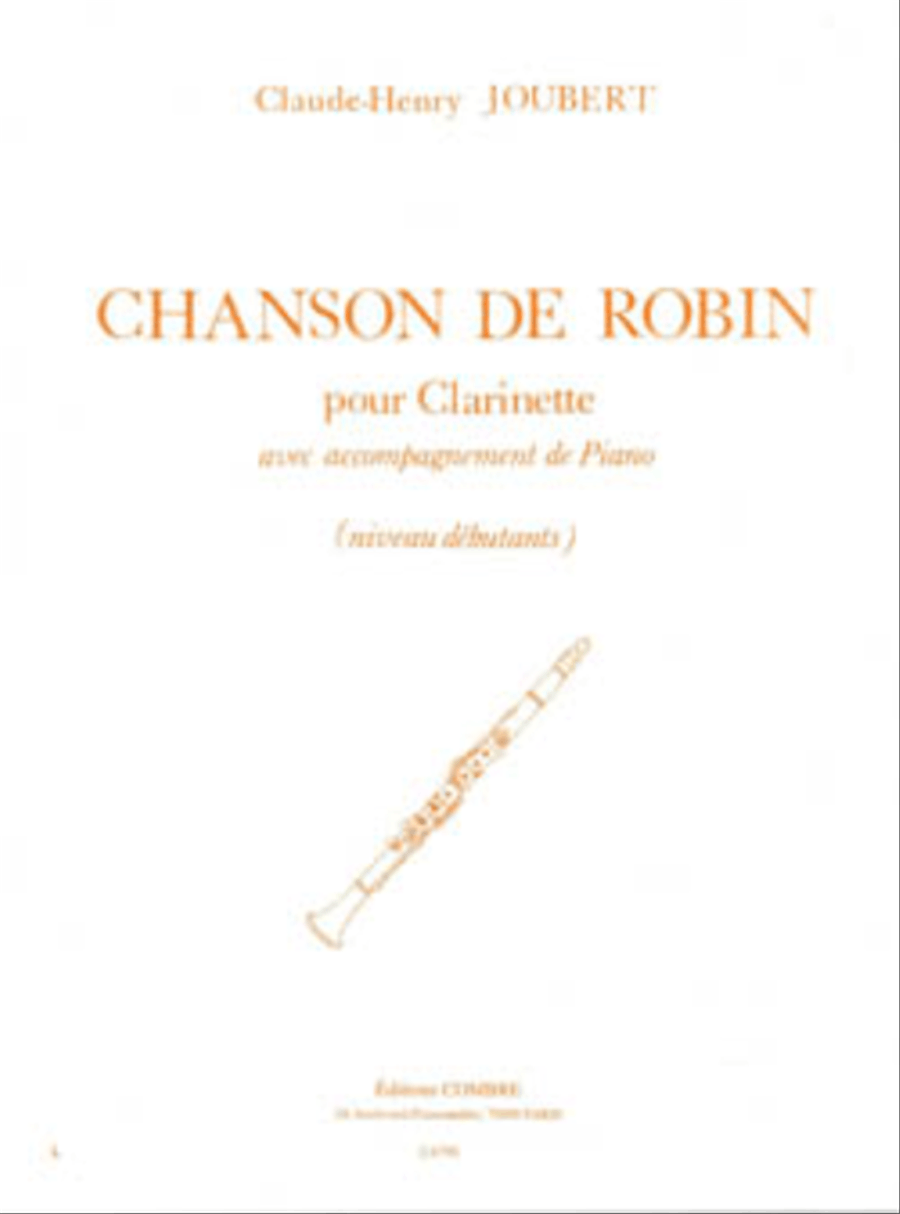 Chanson de Robin Clarinet Solo scores gallery preview page 1