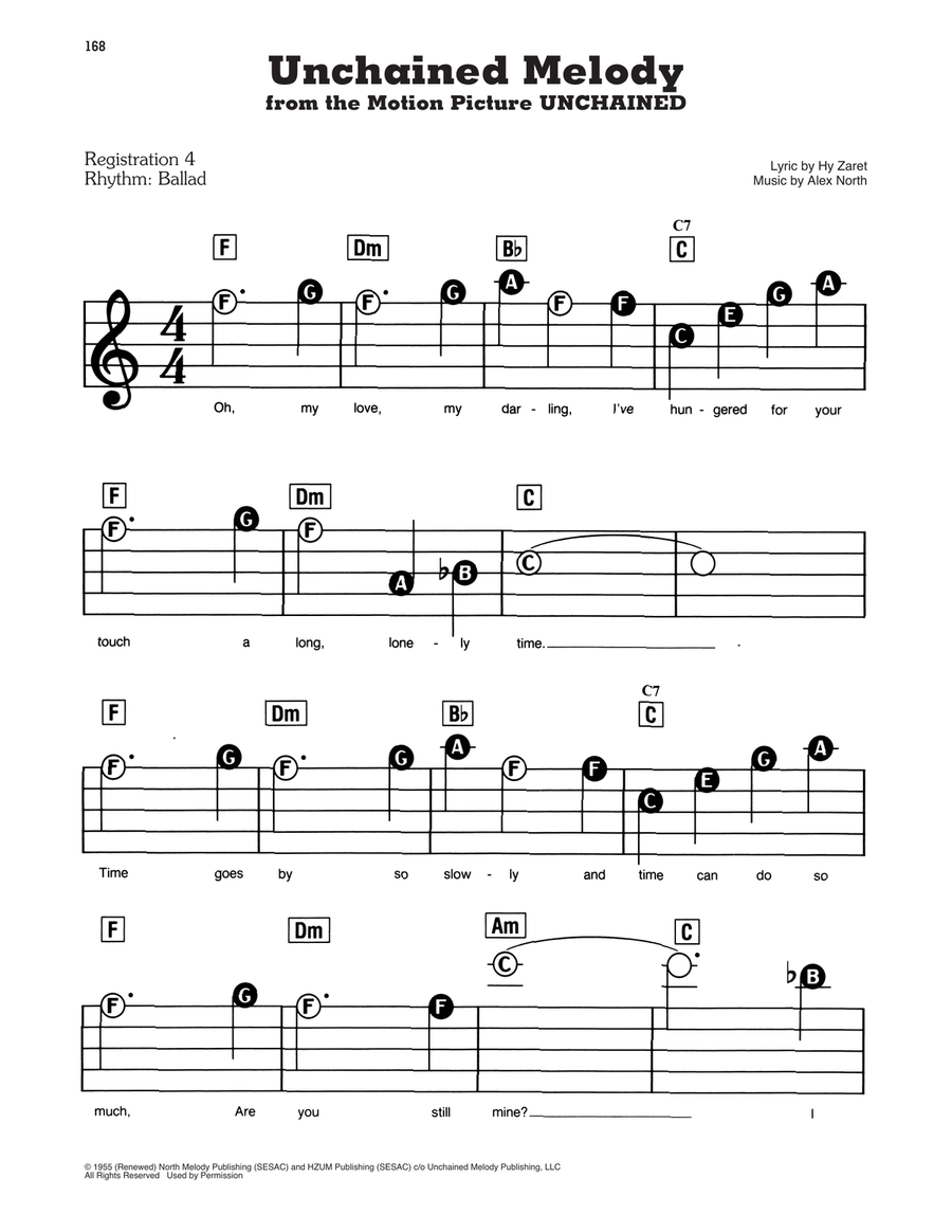 Unchained Melody Voice scores gallery preview page 1