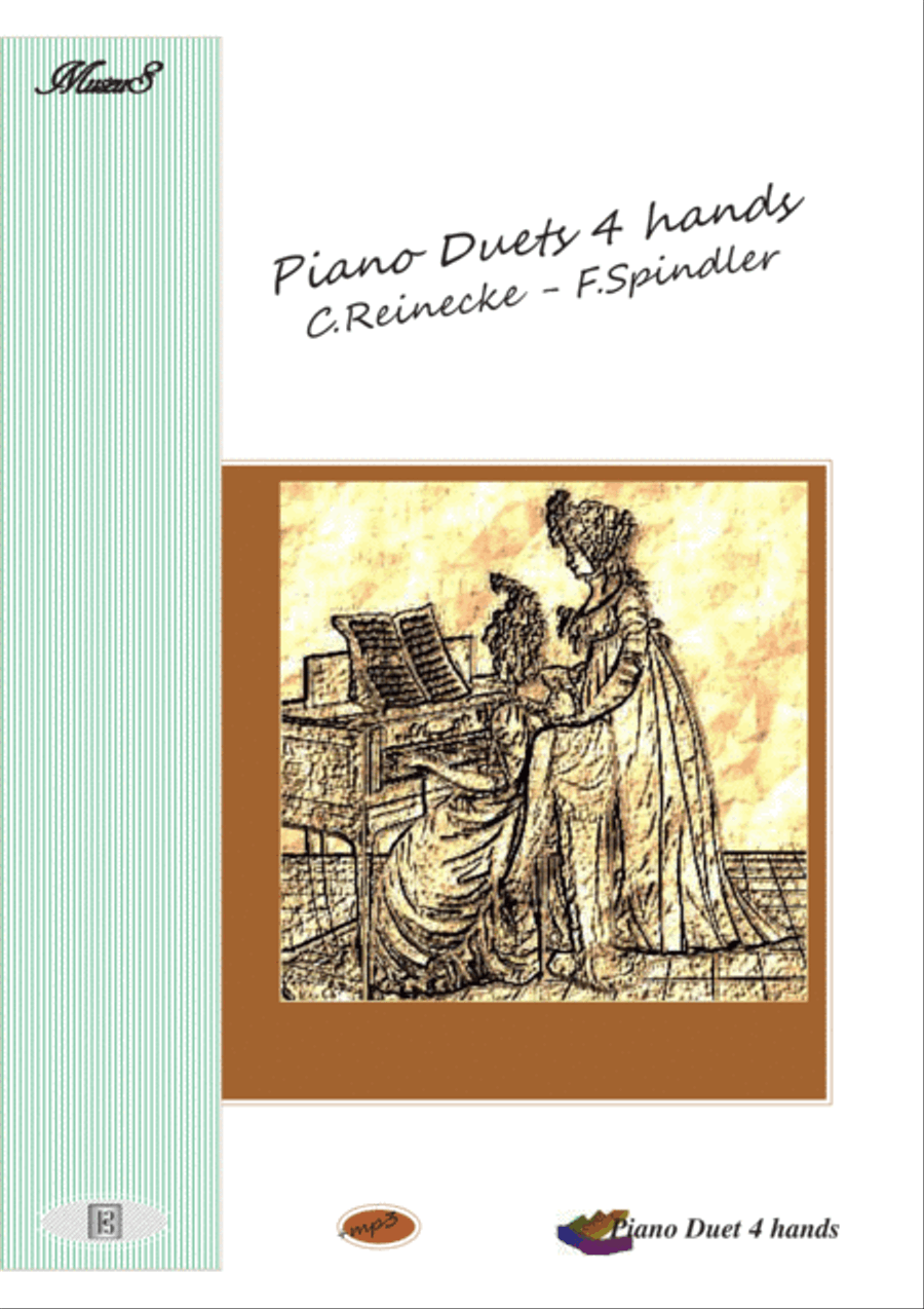 Piano duets 4 hands by Reinecke and Splinder 1 Piano, 4-Hands scores gallery preview page 1