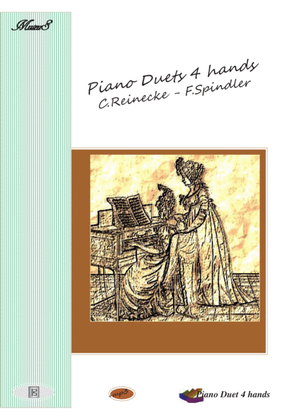Book cover for Piano duets 4 hands by Reinecke and Splinder