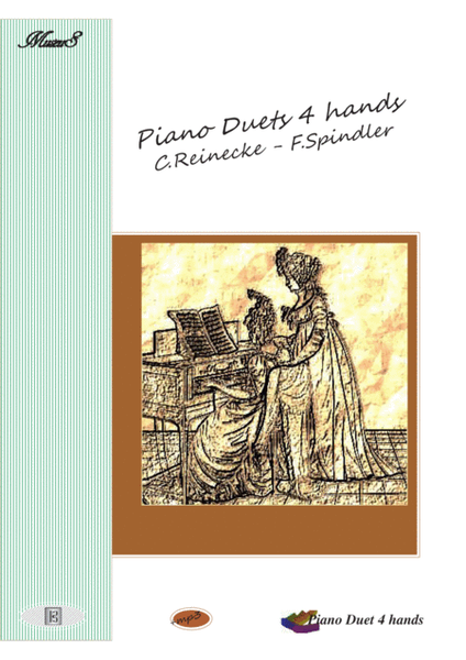 Piano duets 4 hands by Reinecke and Splinder image number null