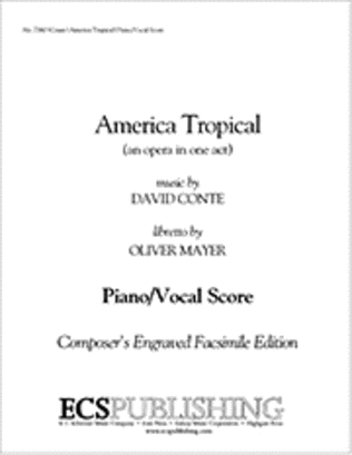 Book cover for America Tropical (Piano/Vocal Score)