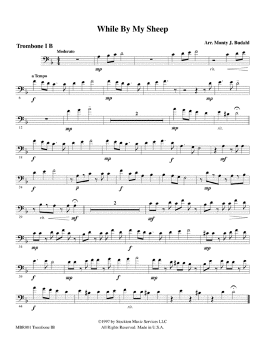 While By My Sheep Chamber Music scores gallery preview page 6