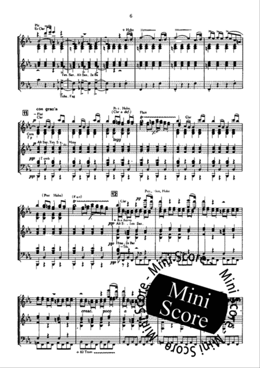 Il Signor Bruschino Concert Band scores gallery preview page 8