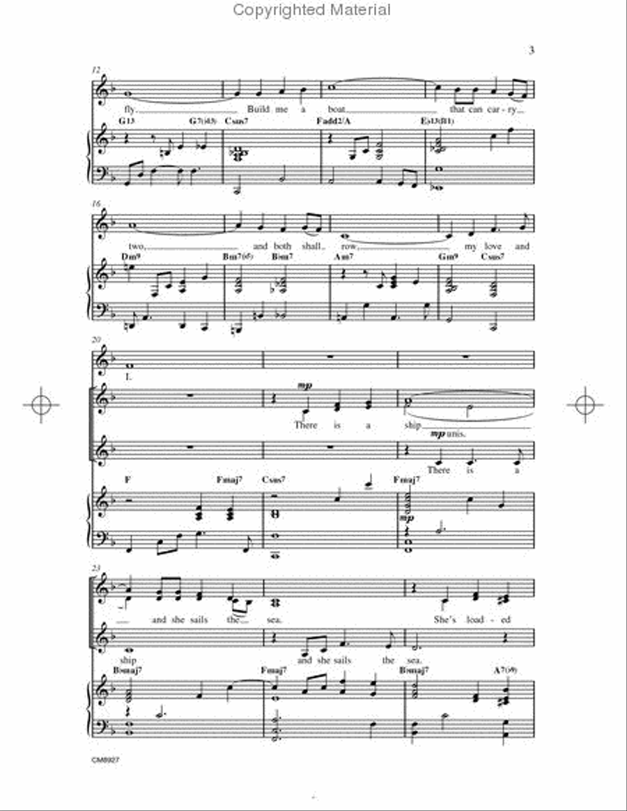 The Water Is Wide Choir scores gallery preview page 3