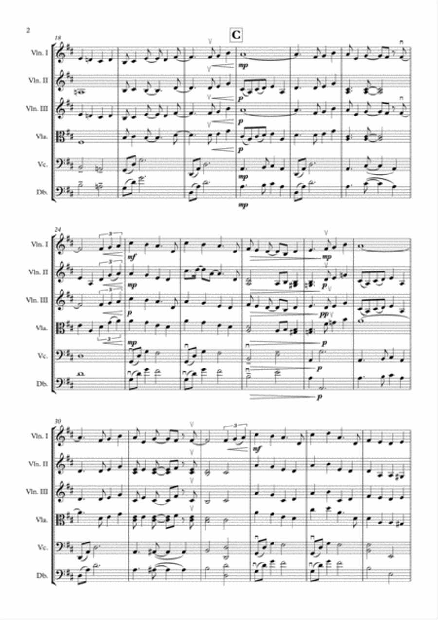 A Whole New World (from 'Aladdin') String Orchestra scores gallery preview page 2