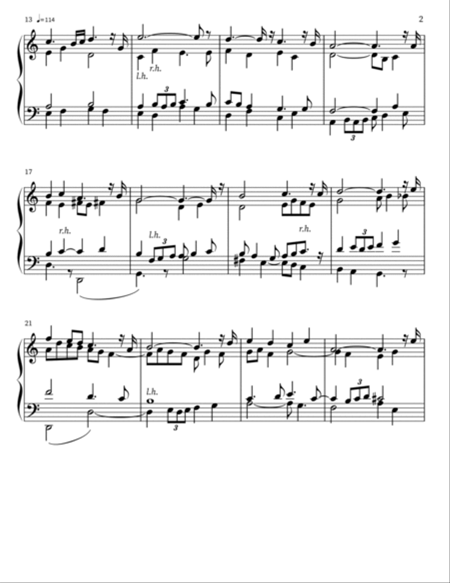 Variations on a cantus firmus in C Major for Organ Organ Solo scores gallery preview page 2