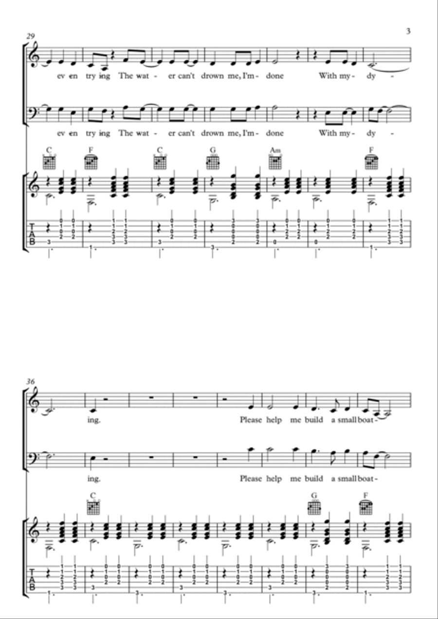 The Water Acoustic Guitar scores gallery preview page 3
