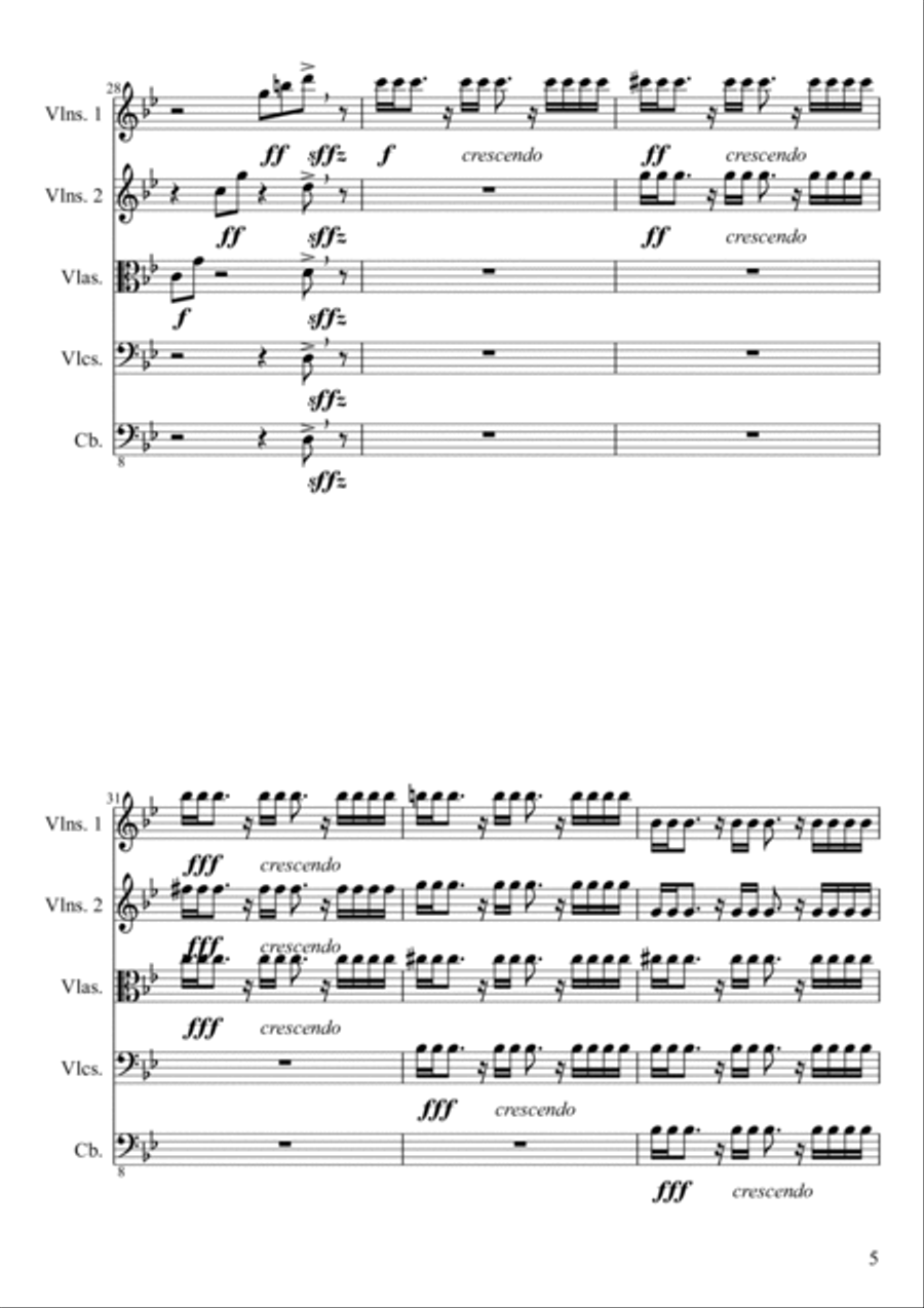 Capriccio Con Fuego Capriccio Con Fuego String Orchestra scores gallery preview page 6