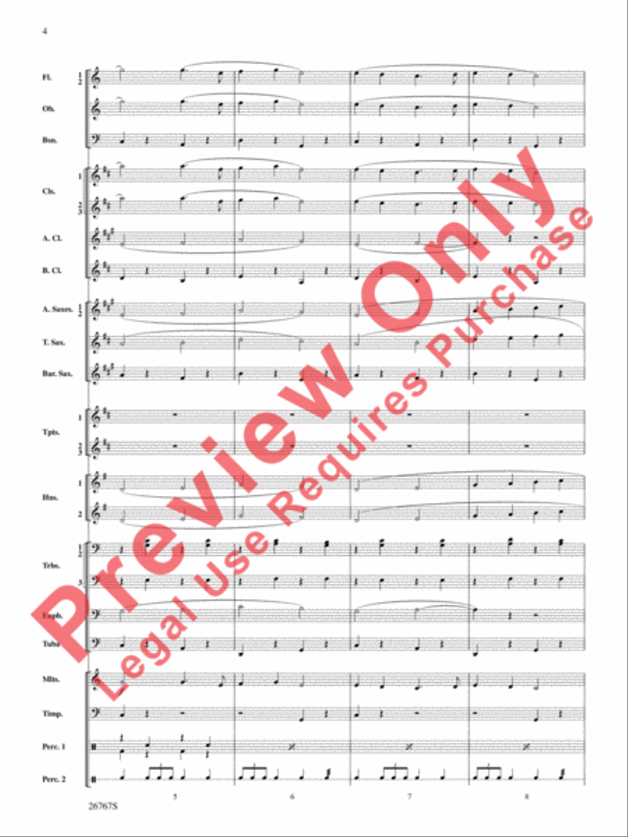 Variations on Ding Dong the Witch Is Dead (from The Wizard of Oz) Concert Band scores gallery preview page 5