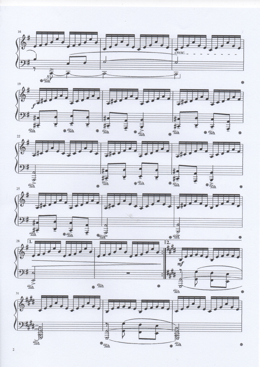 Adagio Sagrado (a Claude Debussy) Piano Solo scores gallery preview page 2