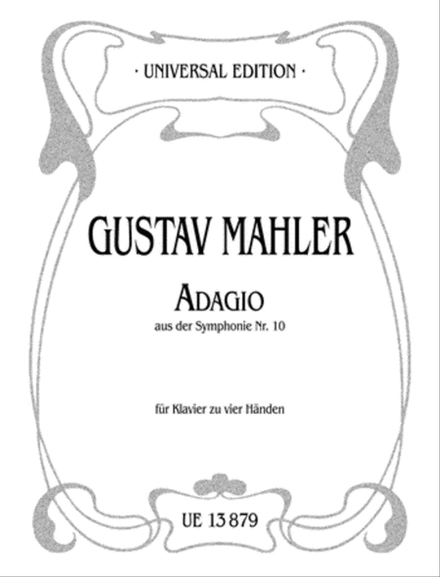 Adagio from Symphony 10 Piano Duet scores gallery preview page 1