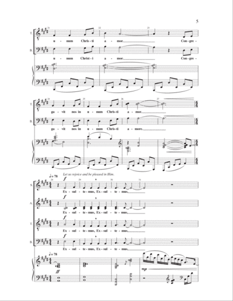 If Only the World (Ubi Caritas) 4-Part scores gallery preview page 4