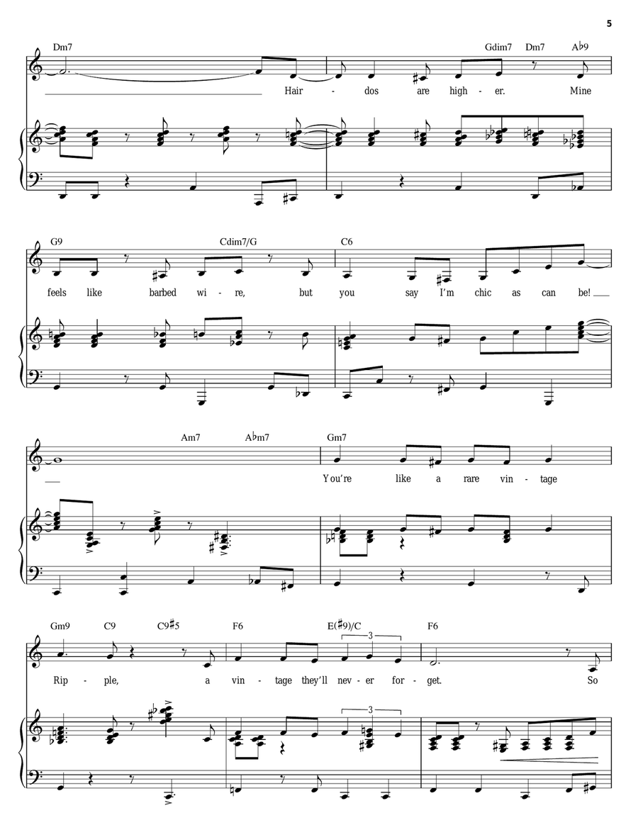 Timeless To Me Piano, Vocal scores gallery preview page 5