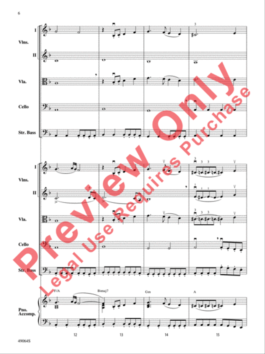 Wood's Bolero String Orchestra scores gallery preview page 7