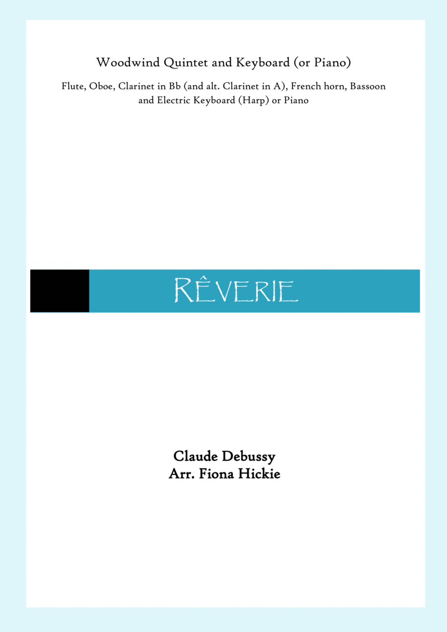 Rêverie: Wind Quintet and keyboard Woodwind Quintet scores gallery preview page 1