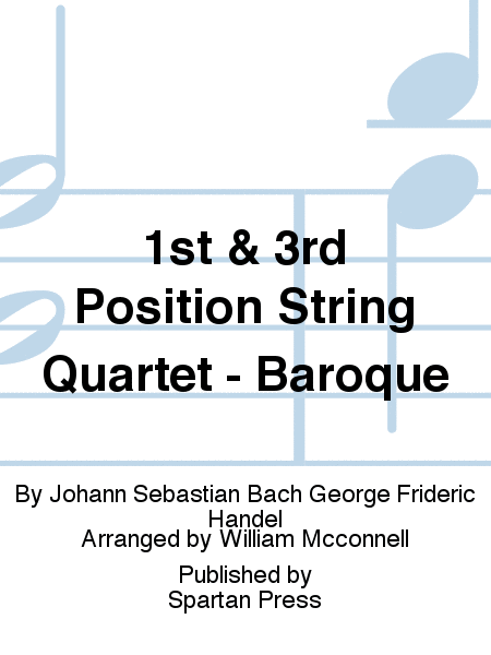 1st & 3rd Position String Quartet - Baroque