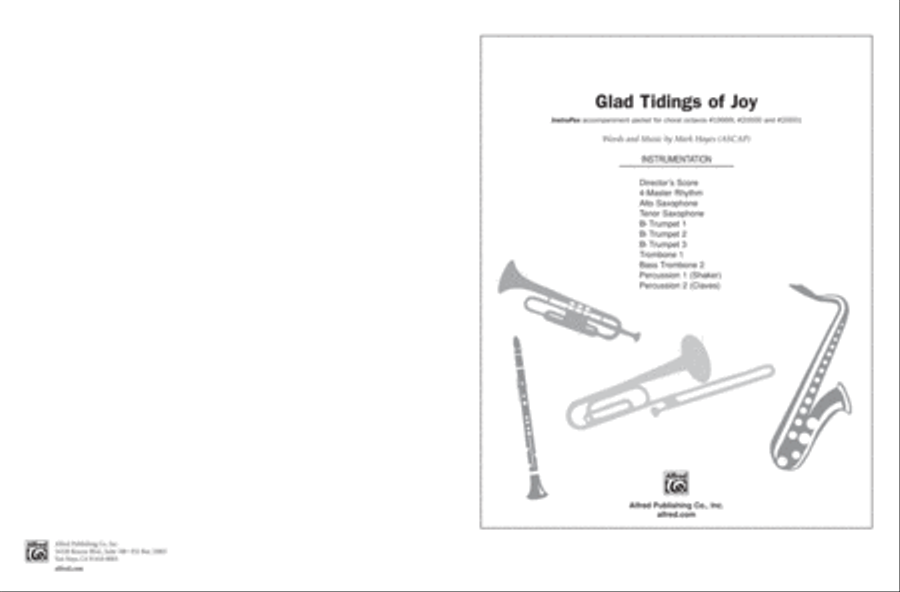 Glad Tidings of Joy Choir scores gallery preview page 1