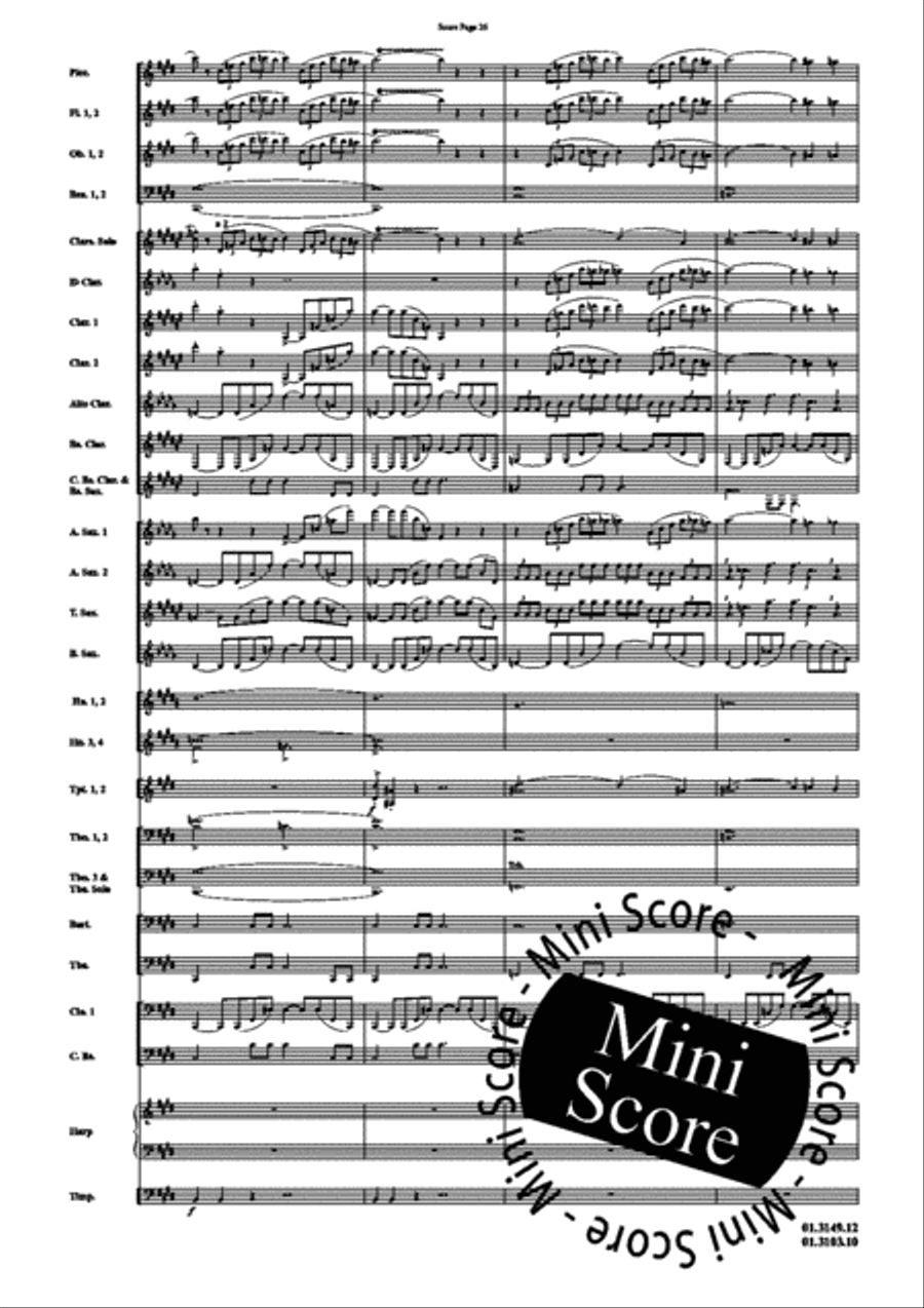 Scheherazade, Part I Concert Band scores gallery preview page 30