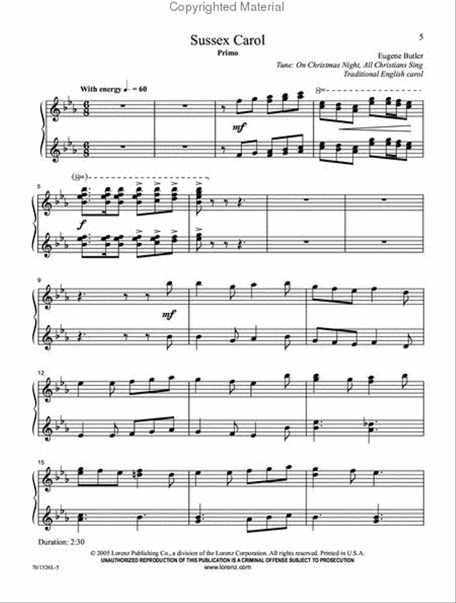 Four Hands at Christmas Four Hands at Christmas Piano Duet scores gallery preview page 3