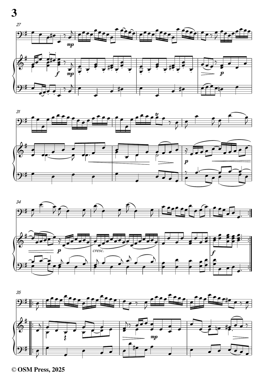 Vivaldi-Sonata No.5,in e minor,Op.14 No.5;RV 40 Piano scores gallery preview page 4