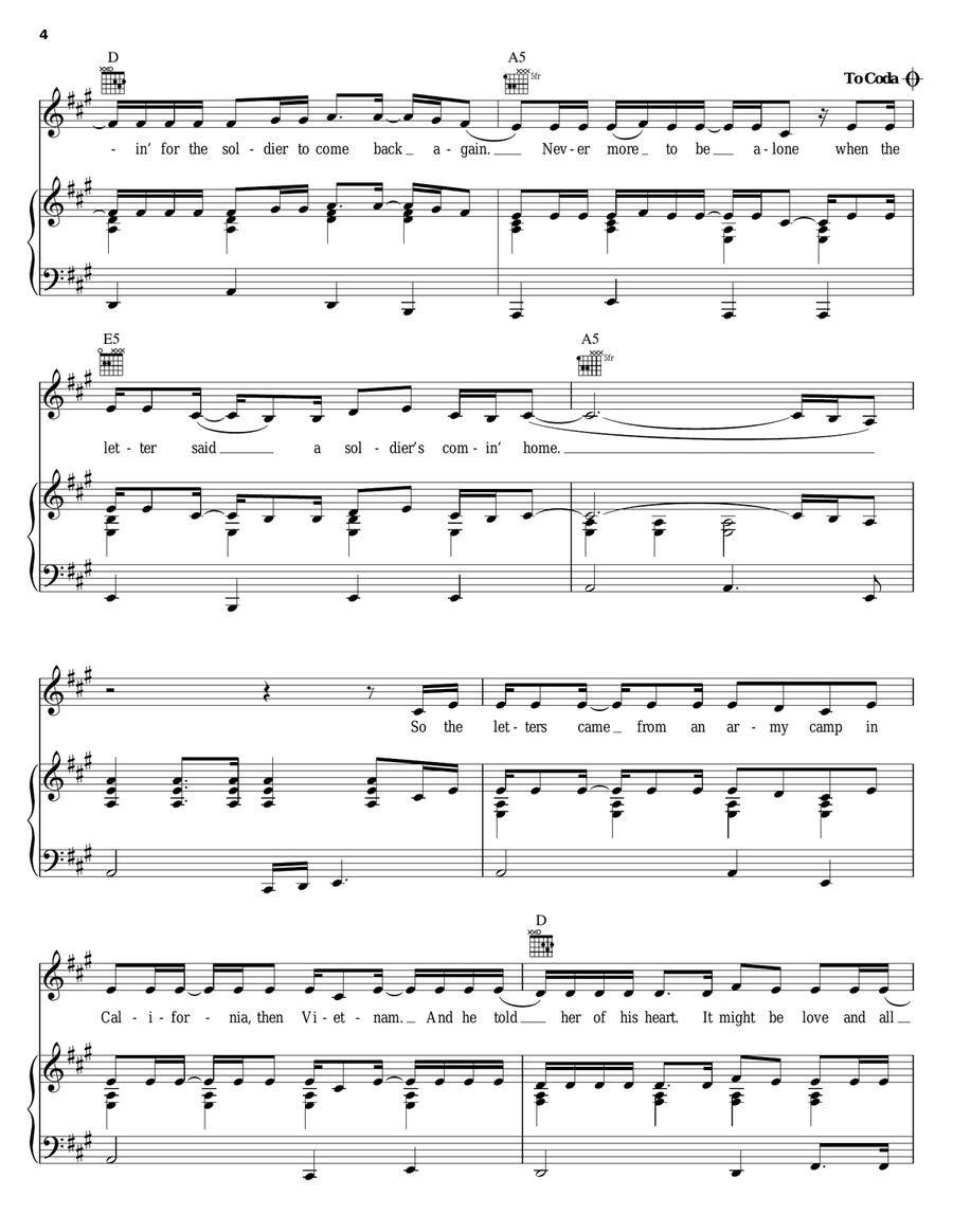 Travelin' Soldier Travelin' Soldier Acoustic Guitar scores gallery preview page 4