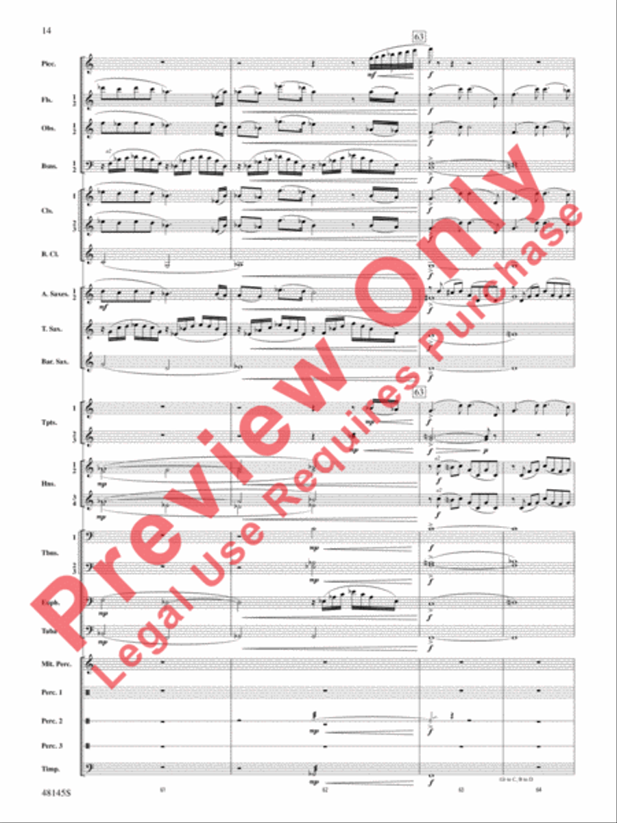 The River Seneca The River Seneca Concert Band scores gallery preview page 15