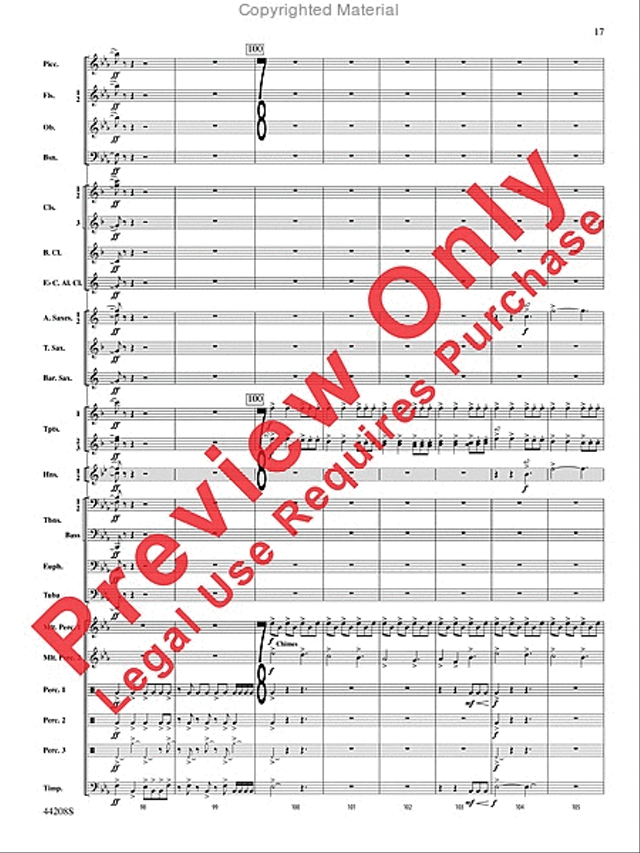 Undecim Concert Band scores gallery preview page 18
