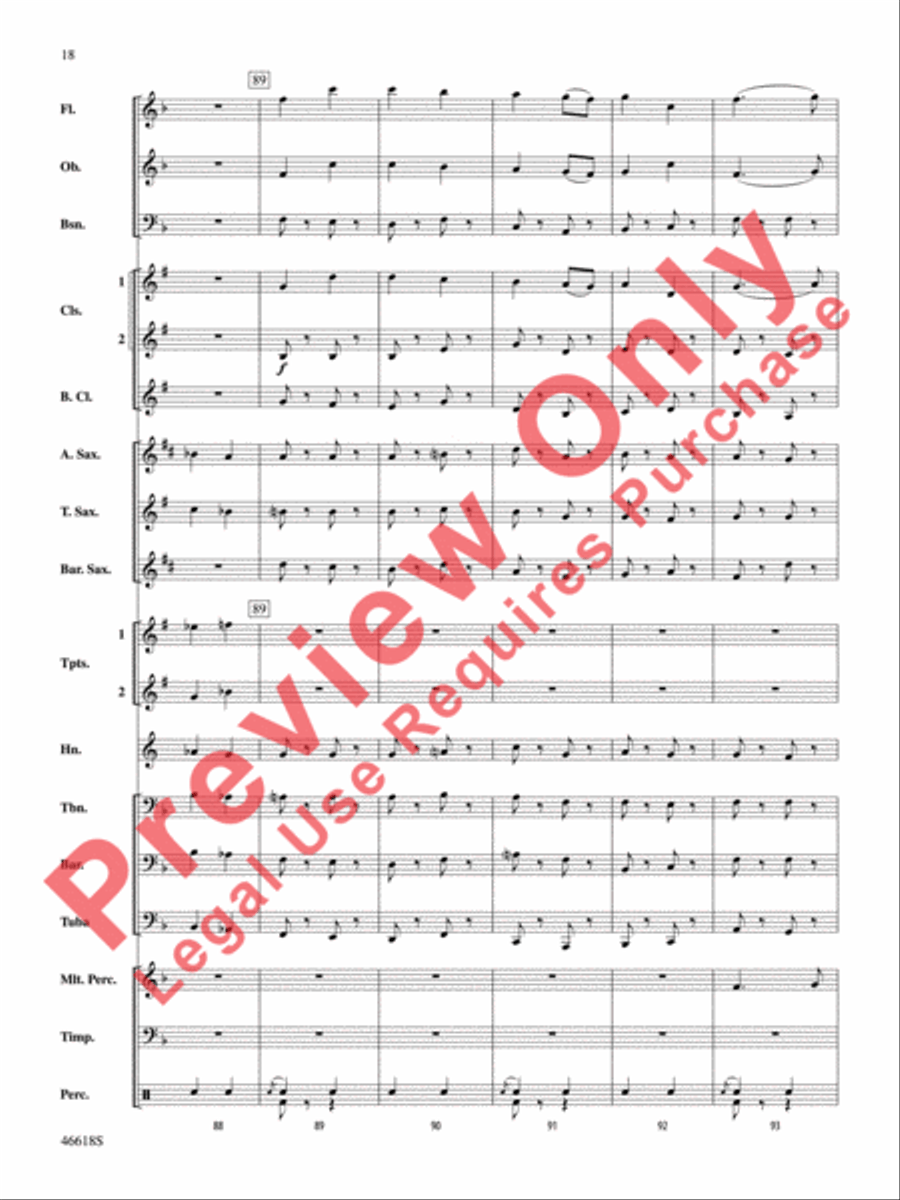A Ralph Vaughan Williams Portrait Concert Band scores gallery preview page 19