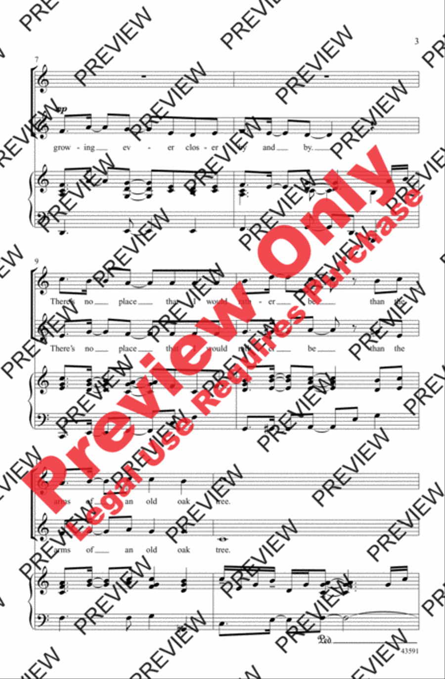 In the Arms of an Oak 2-Part scores gallery preview page 3