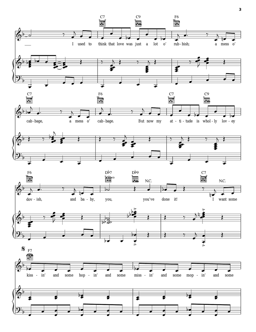 Stuff Like That There Piano, Vocal scores gallery preview page 3