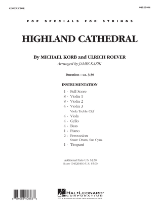 Book cover for Highland Cathedral - Full Score