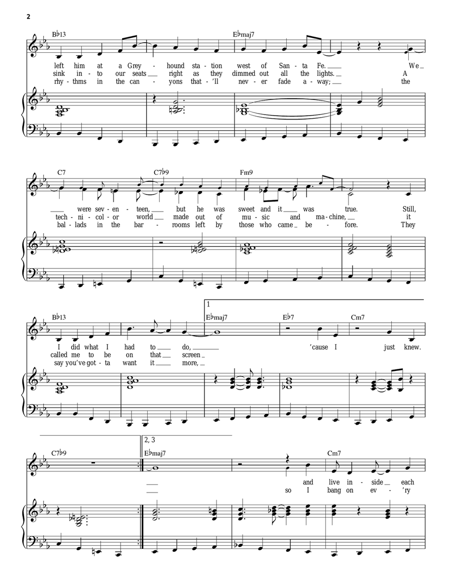 Another Day Of Sun (from La La Land) Voice scores gallery preview page 2