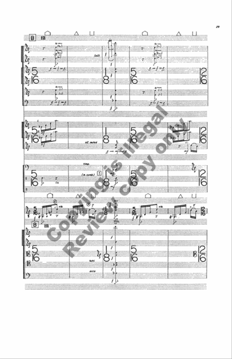 Zingari, Concerto for Guitar and Orchestra Orchestra scores gallery preview page 14
