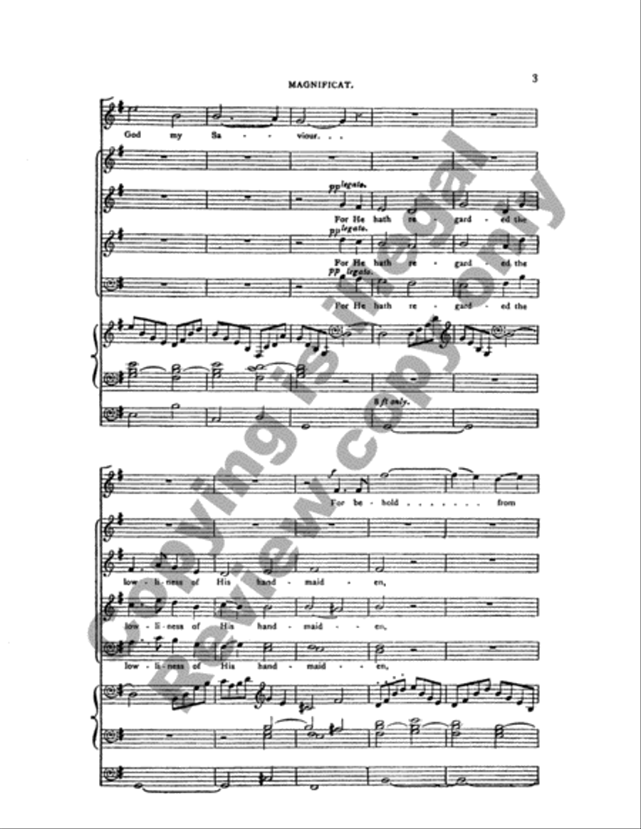 Magnificat & Nunc Dimittis in G (Choral Score)