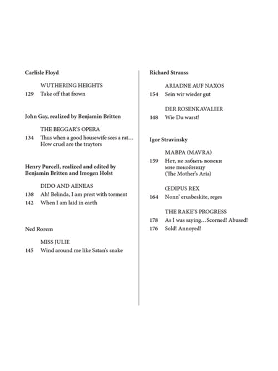 Boosey & Hawkes Opera Anthology - Mezzo-Soprano Mezzo-Soprano Voice scores gallery preview page 4