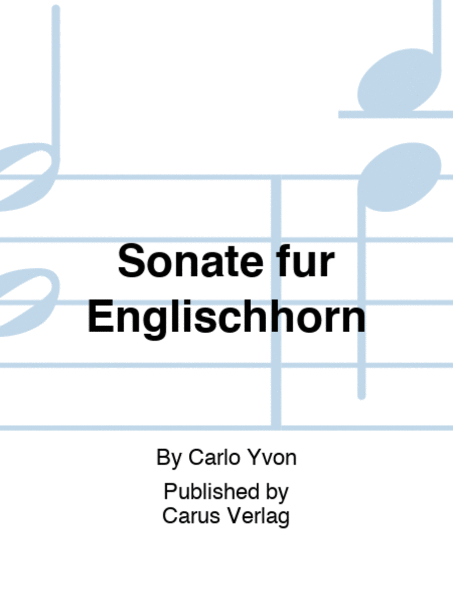 Sonate fur Englischhorn