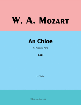 An Chloe, by Mozart, K.524, in F Major