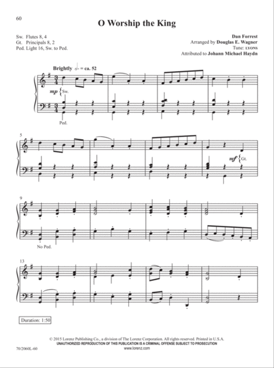Easy Organ Library, Vol. 62 Organ Solo scores gallery preview page 36