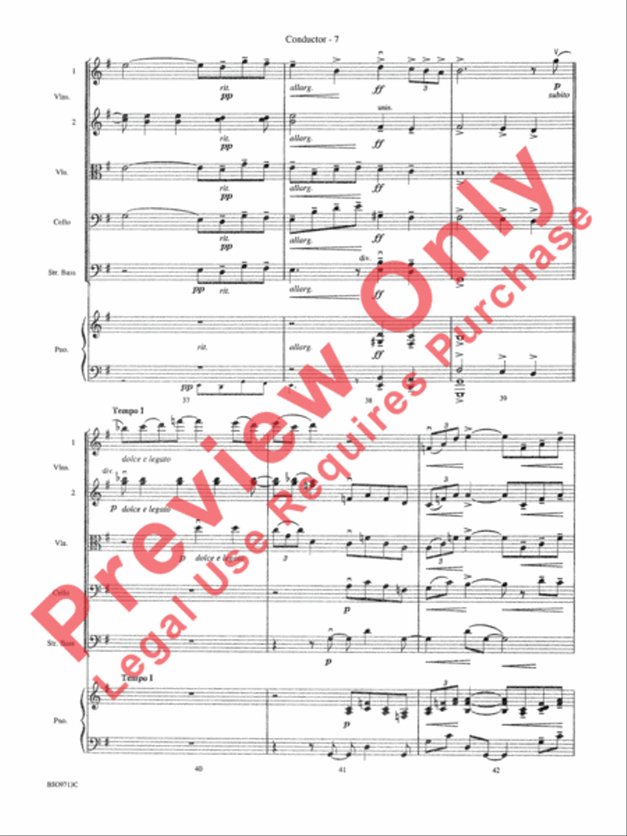 Pavane String Orchestra scores gallery preview page 9