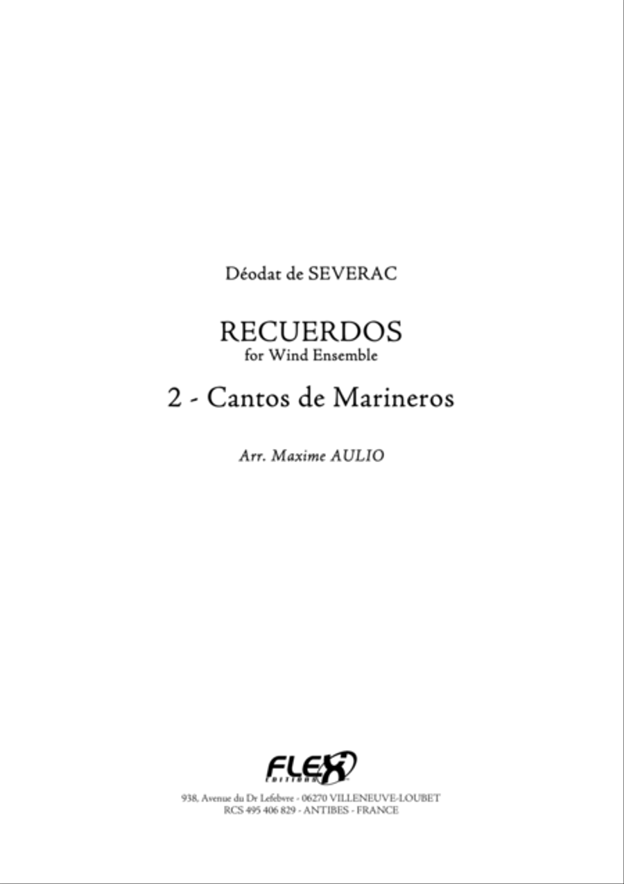 Cantos de Marineros English Horn scores gallery preview page 1