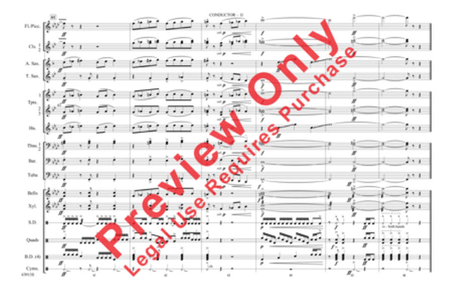 Con Slancio Marching Band scores gallery preview page 12