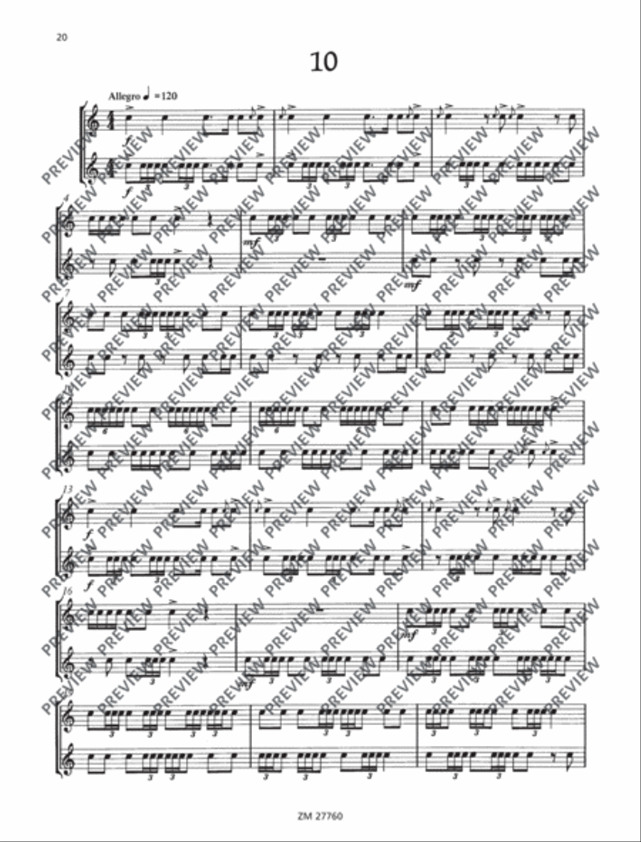 Fifteen Études Fifteen Études Snare Drum scores gallery preview page 21
